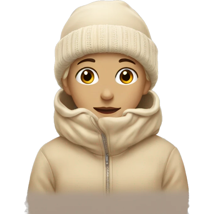 Winter aesthetic beige emoji