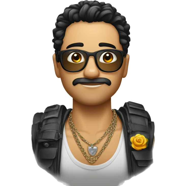 Chico muy guapo con bello corporal y algunos tatuajes emoji