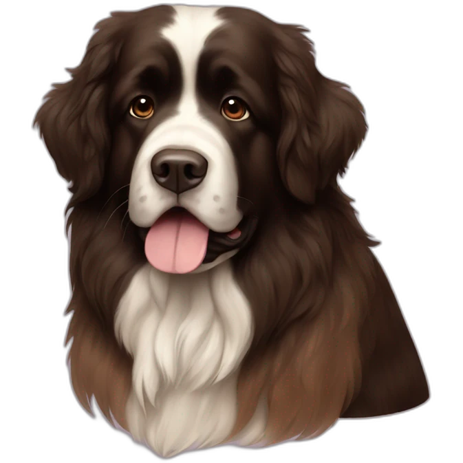 brown landseer newfoundland emoji