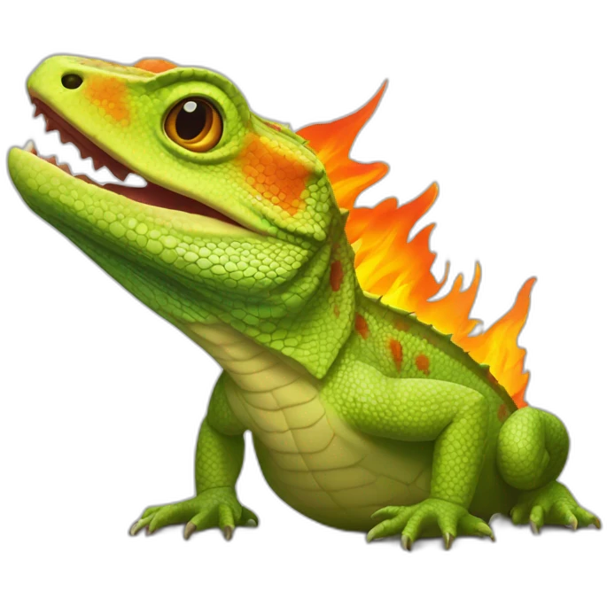 Lézard de feu  emoji