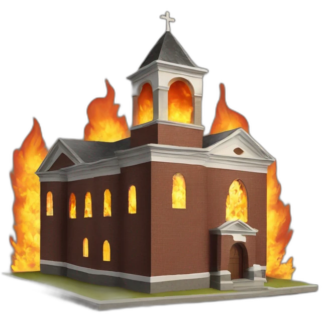 Historical Church On Fire emoji