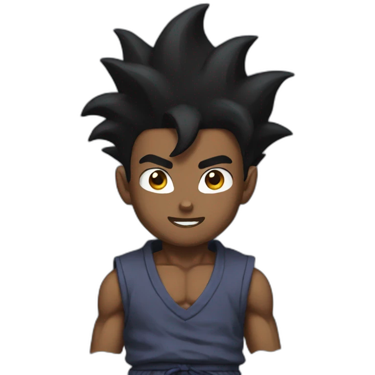 Black goku emoji
