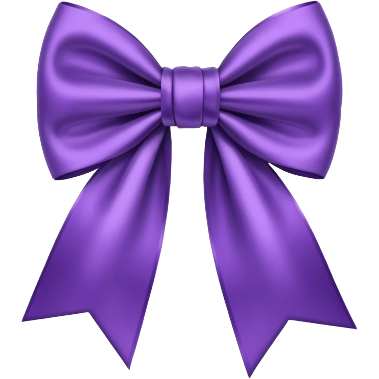 purple bow emoji