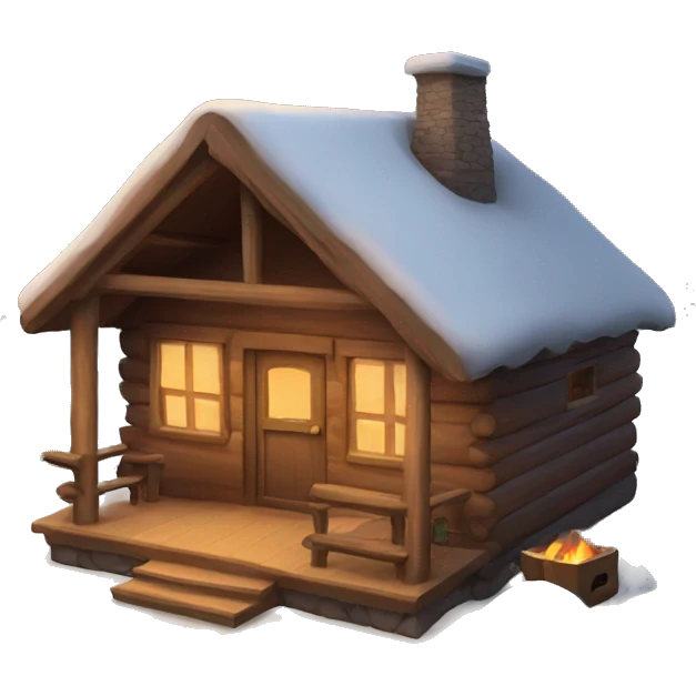 Cozy cabin emoji