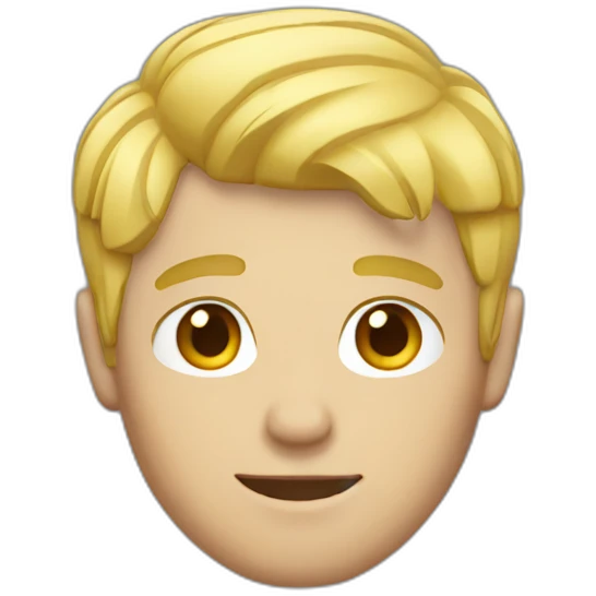 blond guy with short hair emoji
