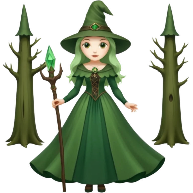 green witch emoji