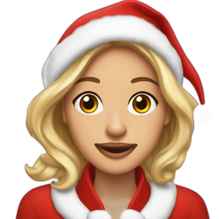 Santa Mariah Carrey emoji