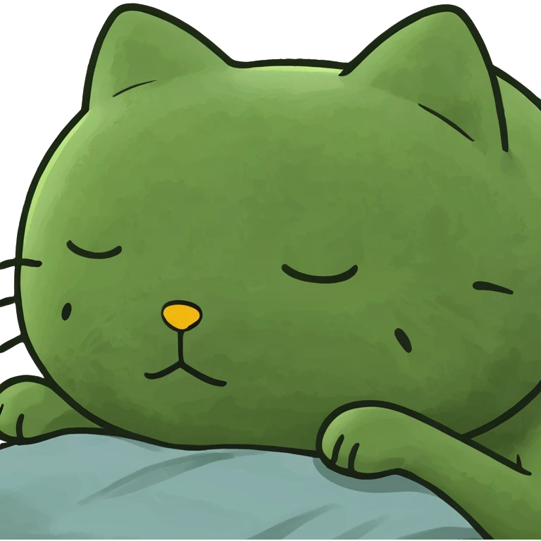 Hello kitty sleeping emoji