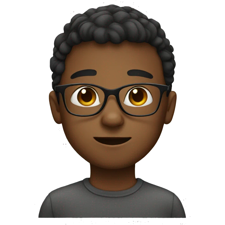 boy with glasses emoji