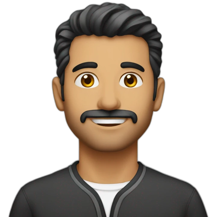 شخصية لها شعر ابيض و اسود emoji