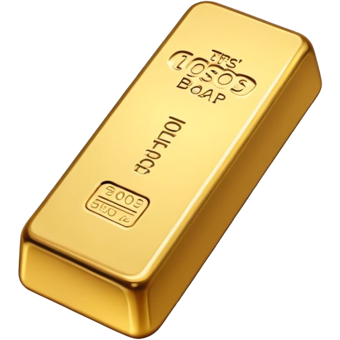 Gold bar  emoji