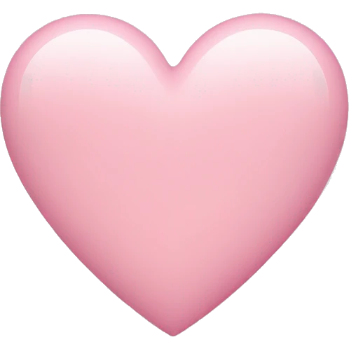 Light pink heart  emoji