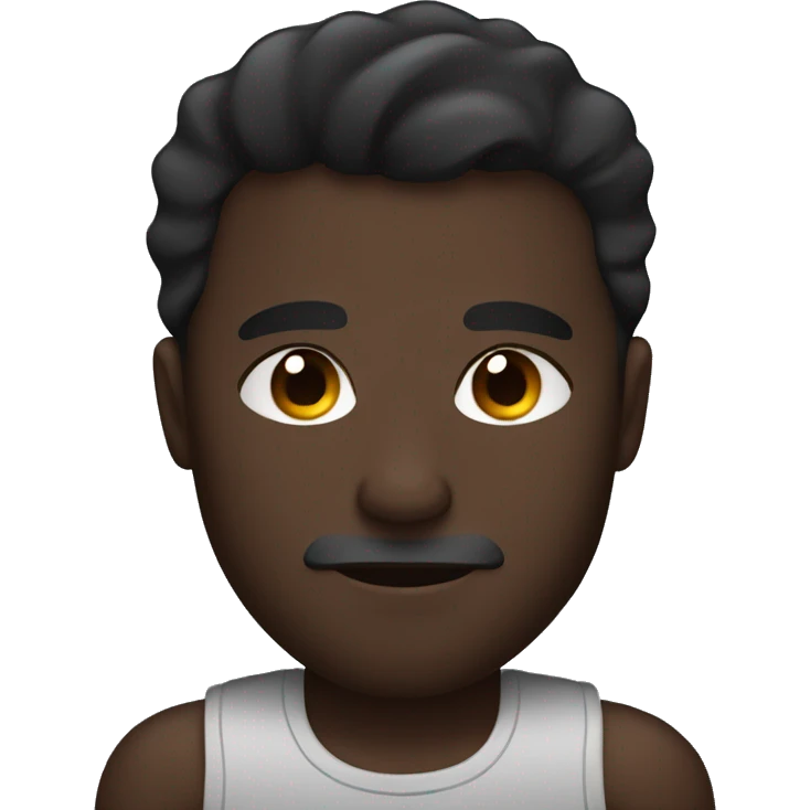 muscular dark-skinned man sleeping emoji