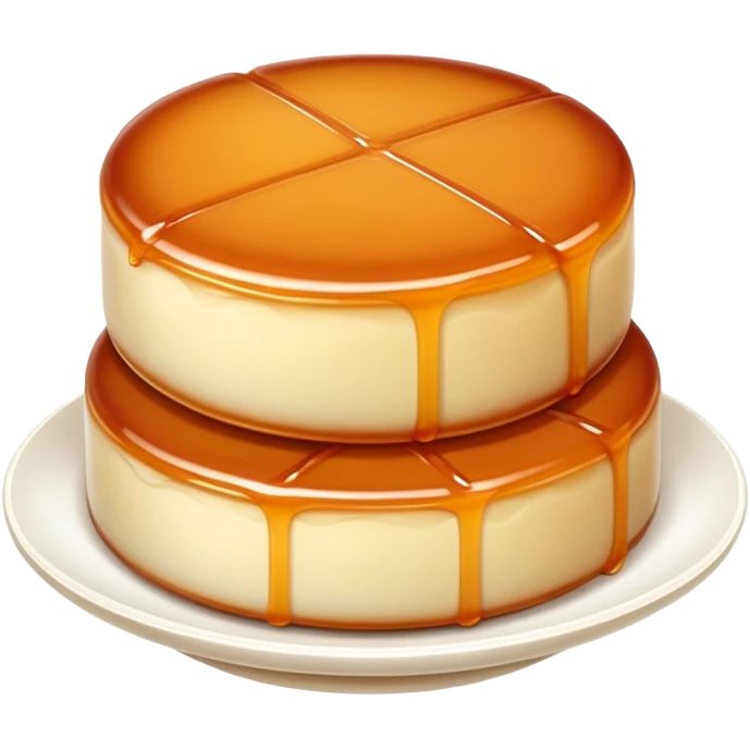 Chinese rice cake (Nian Gao), sweet and sticky traditional dessert emoji