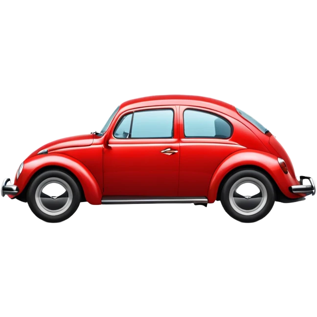 Red Volkswagen Beetle  emoji