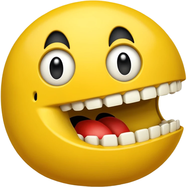 strong pac man side view emoji