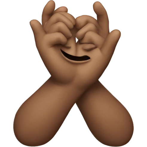Emoji making a heart with hands  emoji