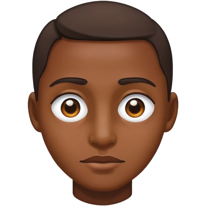 Same as before but with black where the tan in around the eyes emoji