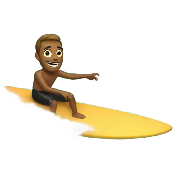 the man plays sufboard emoji