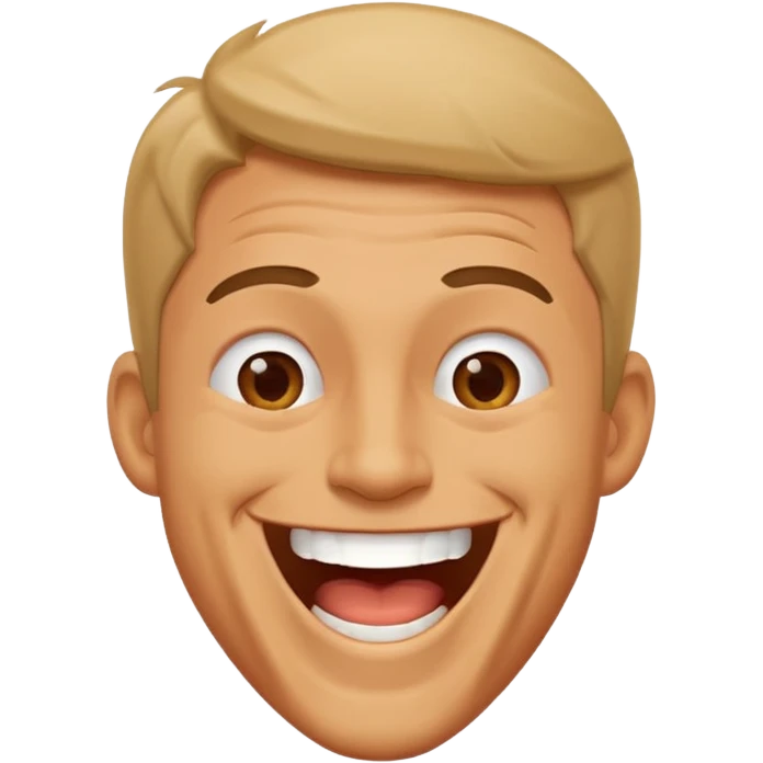 man lauughing hard  emoji
