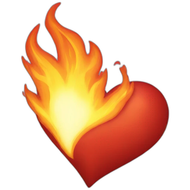 Fire heart emoji