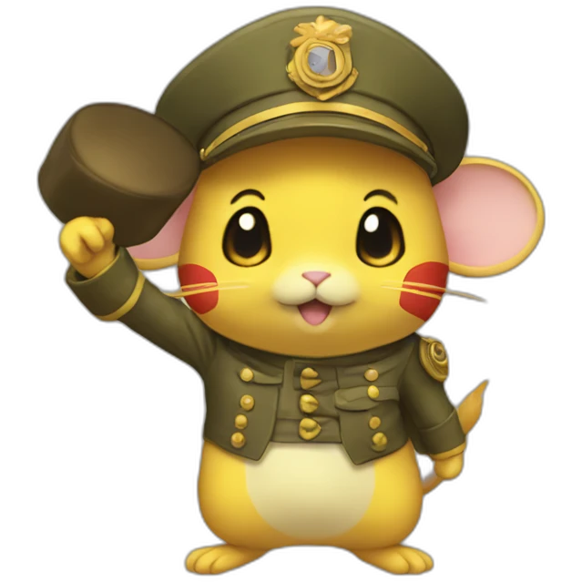 saluting Dedenne emoji