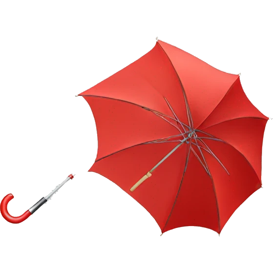 Red umbrella  emoji