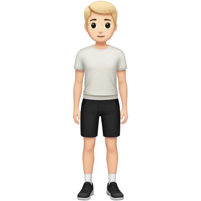 person wearing short black pants emoji