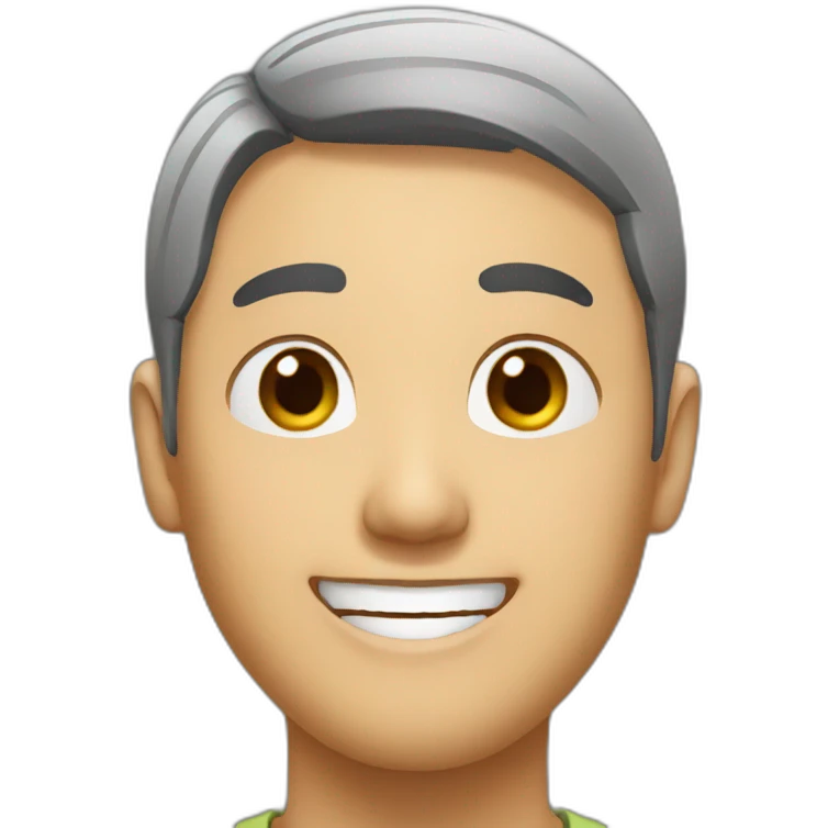 asian man smiling emoji