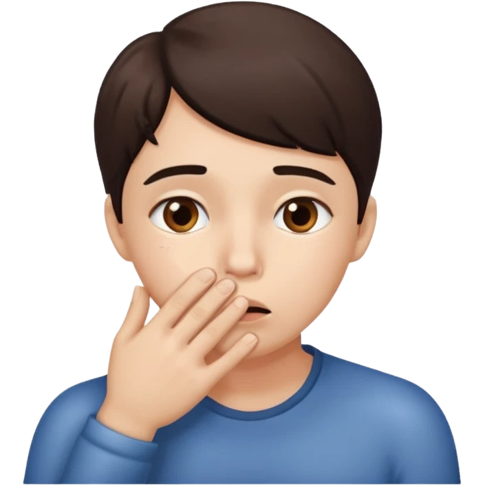 person cupping hand to mouth whispering emoji