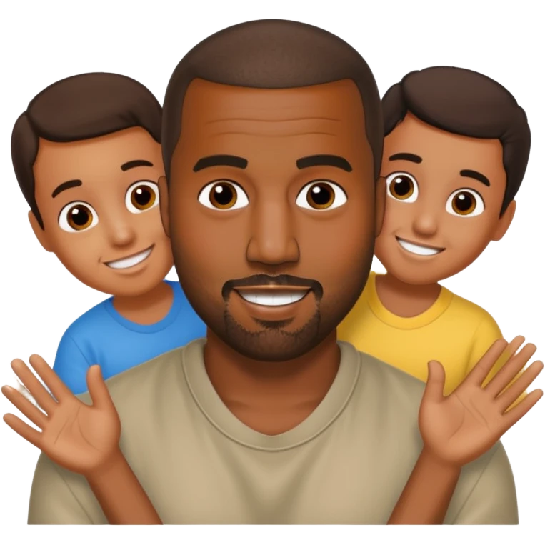 Kanye west touching kids emoji
