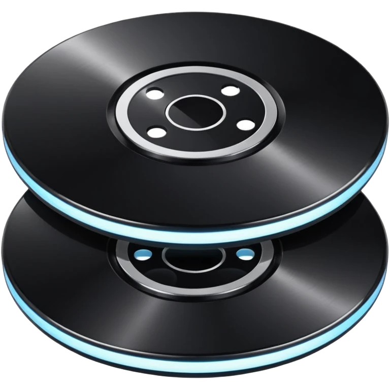 two black computer disk emoji