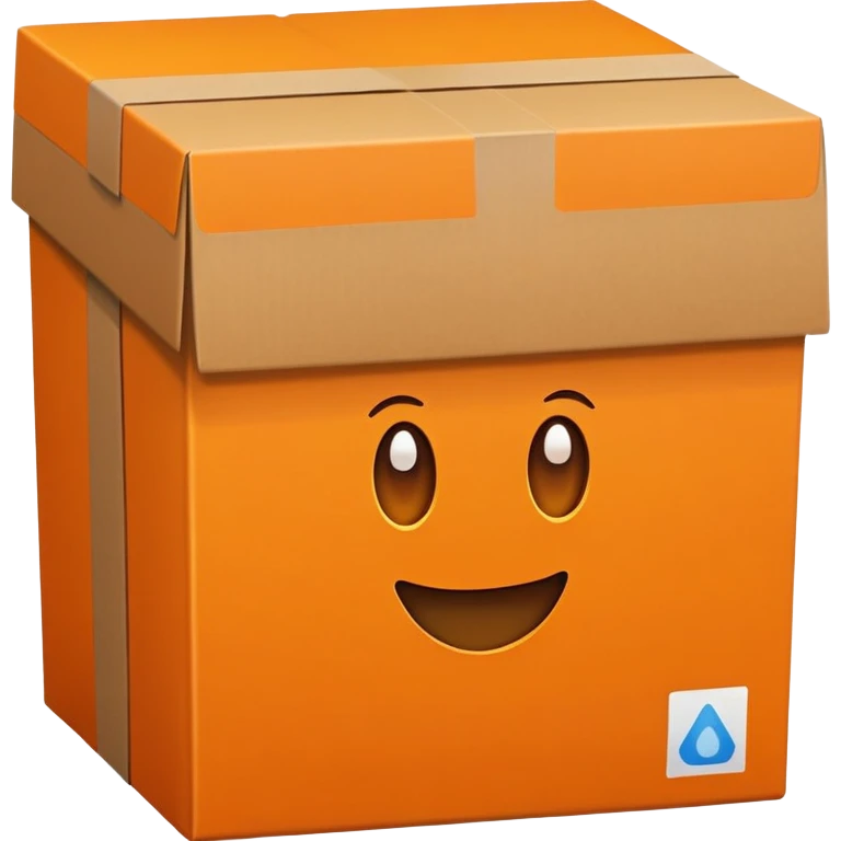 orange box with a 1 in it.  emoji