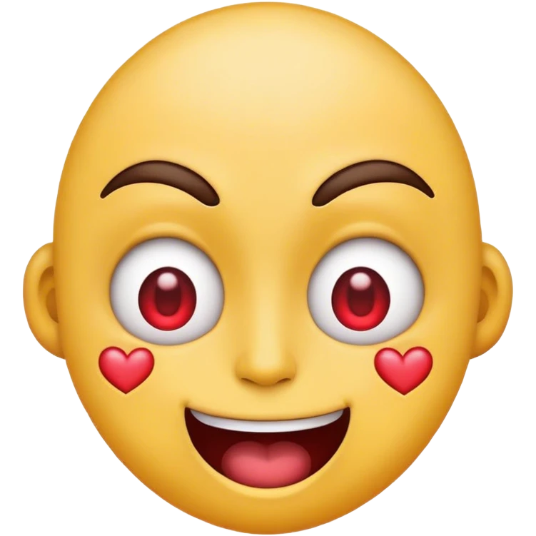 mad emoji with heart eyes emoji