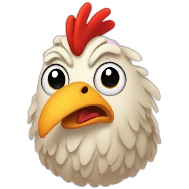 twisted chicken emoji