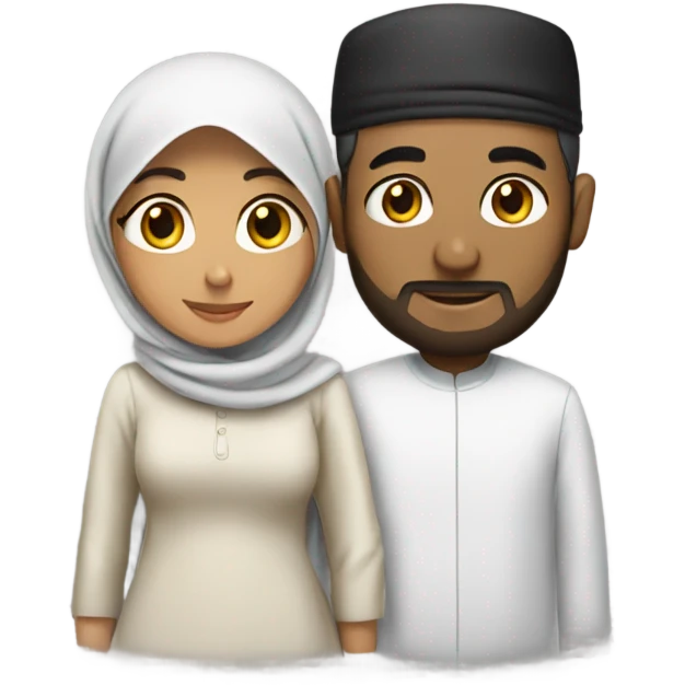 A muslim couple  emoji