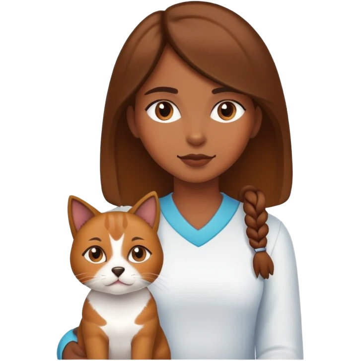 Dog girl cat emoji