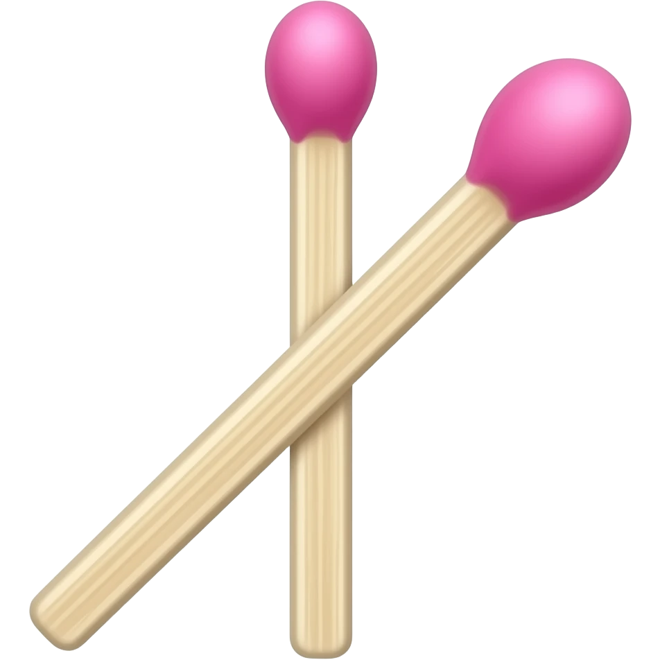 single tall pink match emoji