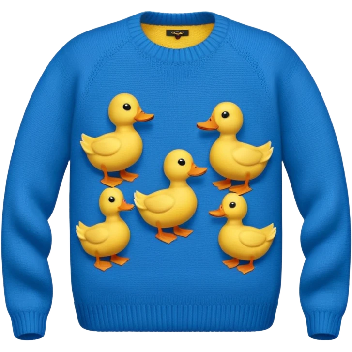 sweater with ducks emoji
