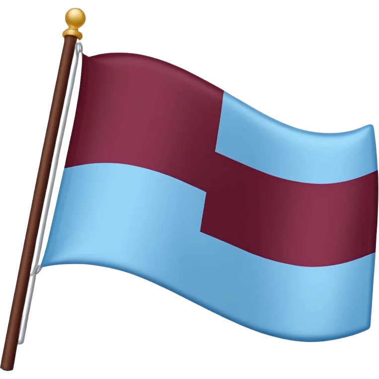  dark burgandy and light blue colour flag emoji