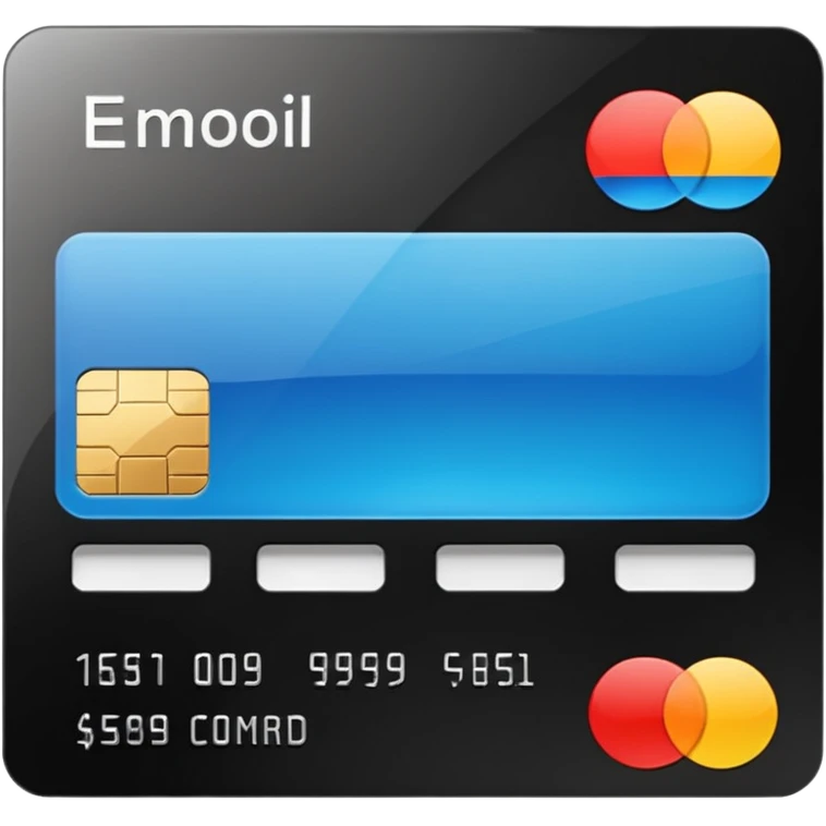 black credit card, no text emoji