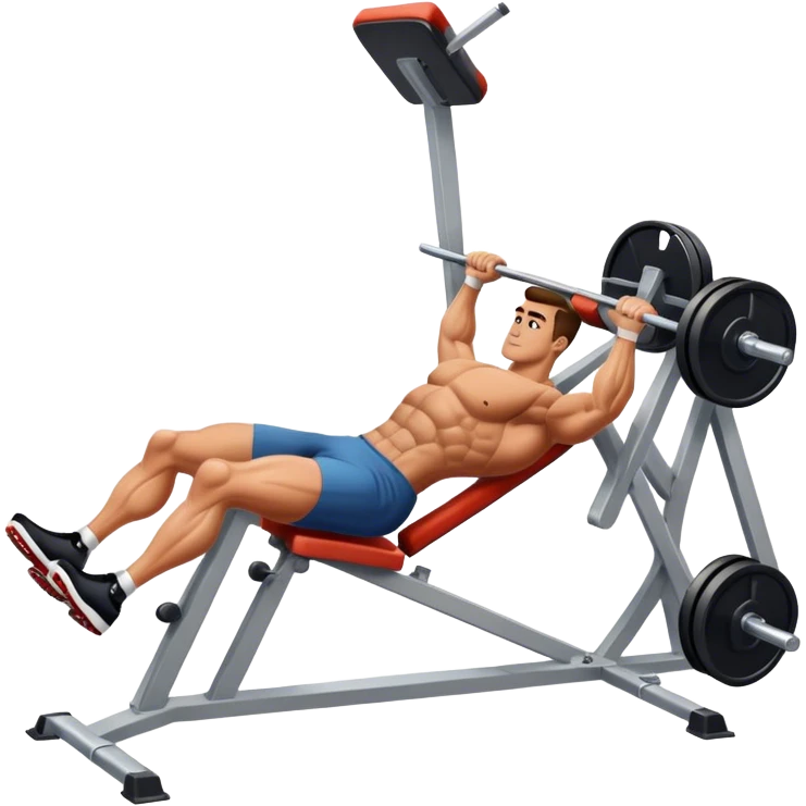 guy how to use a leg press machine emoji