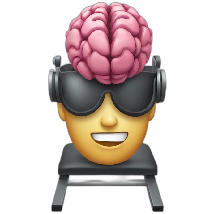cerebro en el GYM emoji