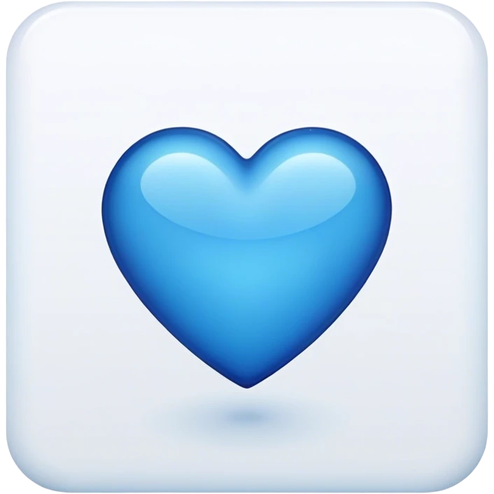 Heart blue  emoji