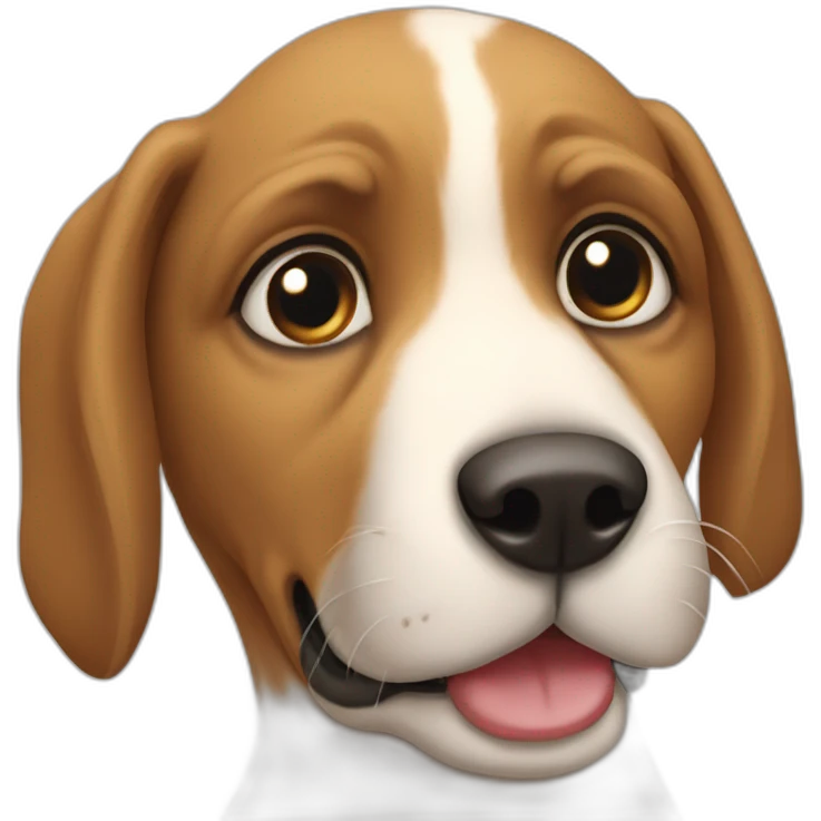 un perro guiñando el ojo emoji