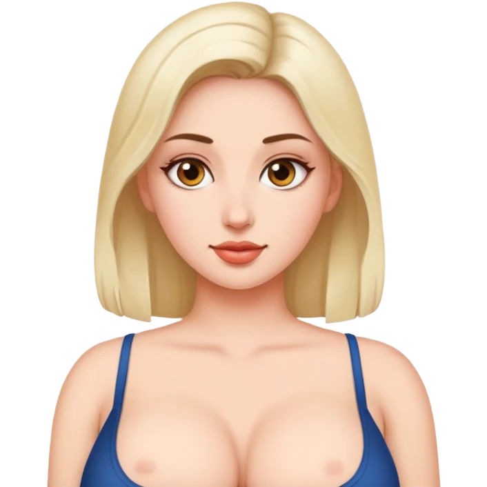 Woman with big boobs emoji