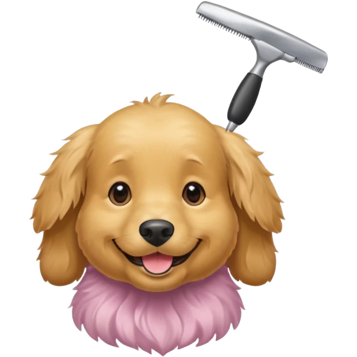 perro en peluqueria canina emoji