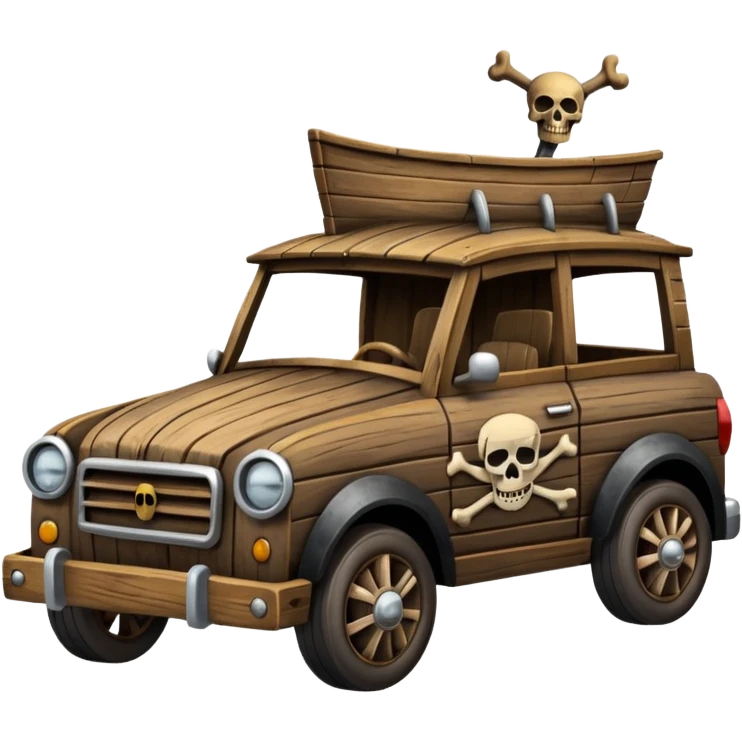 Pirate car emoji