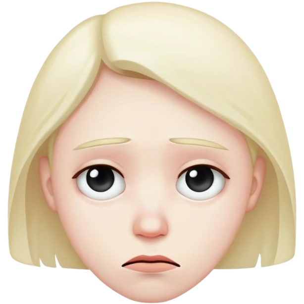 Sad face emoji