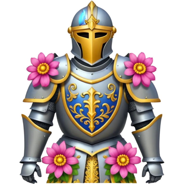 Knight armor  in flowers emoji